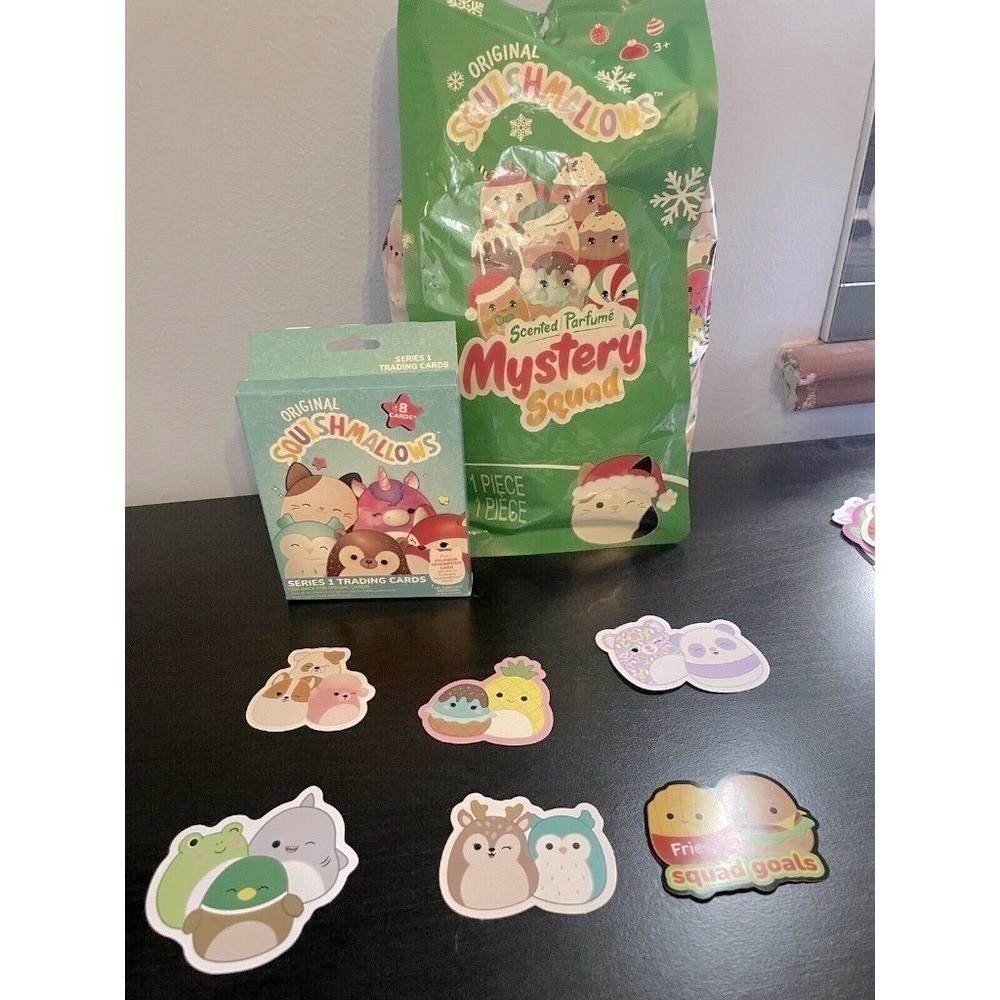 SQUISHMALLOWS Scented Mystery Squad Bag 5” Toy Series 1 Trading Cards & Stickers